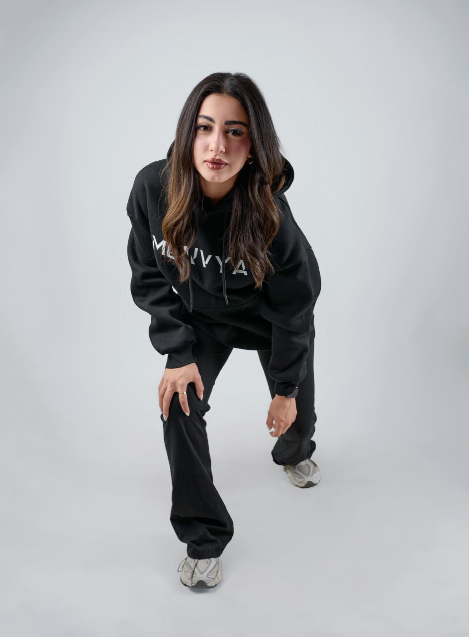 menvya black hoodie