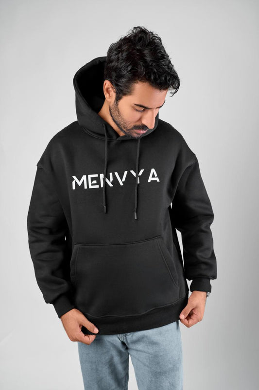 menvya black hoodie