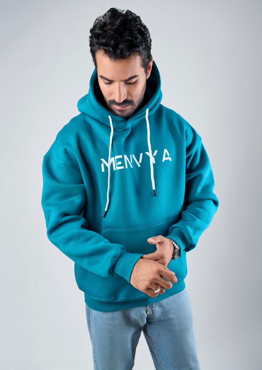 menvya blue hoodie